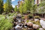 The beautiful Beaver Creek runs just outside the pool area.